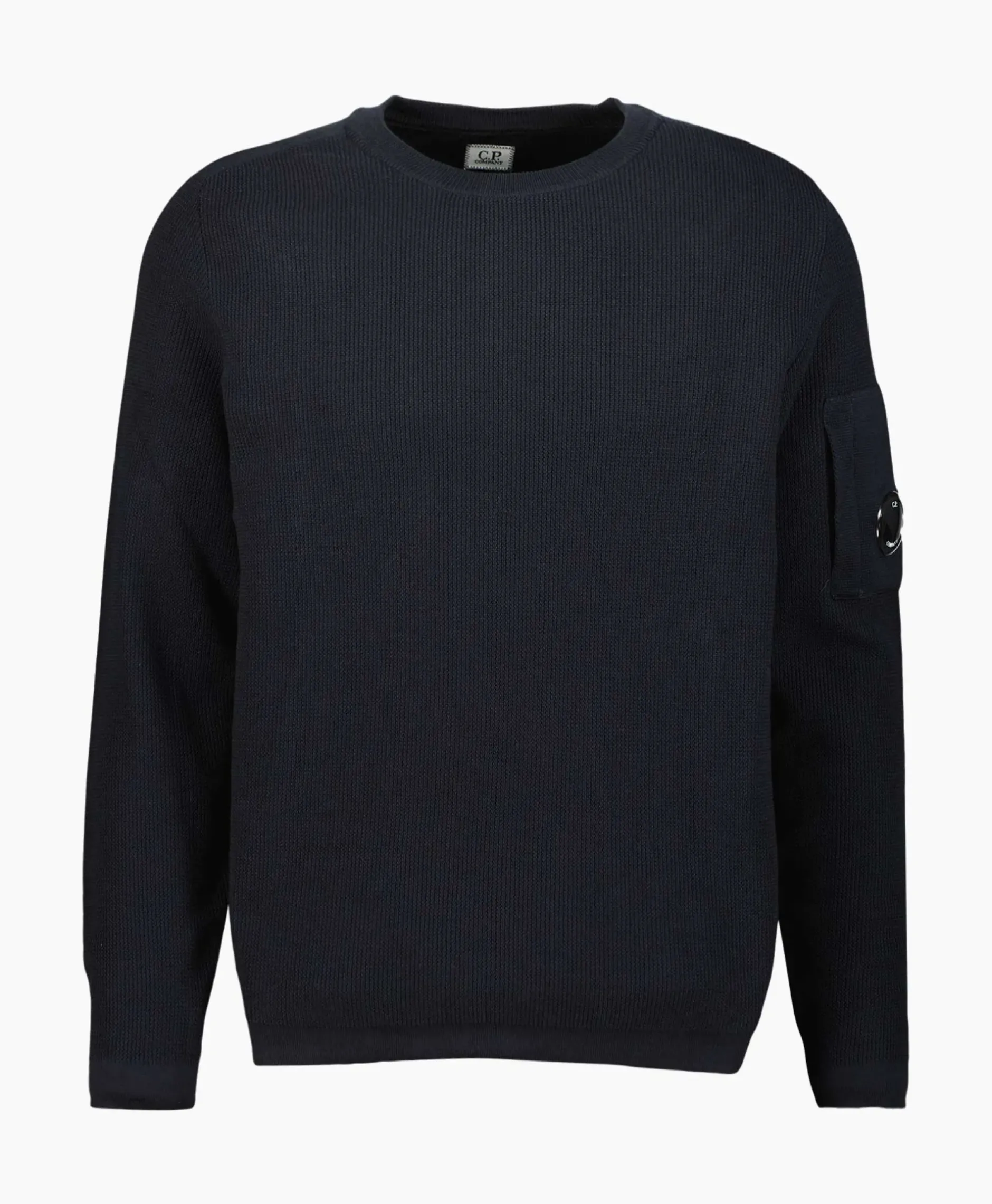 Pullover Sea Island Lens Ribbed Knit Donker Blauw^Cp Company Discount