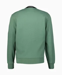 Sweater Diagonal Raised Fleece Licht Groen^Cp Company Online