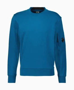 Sweater Diagonal Raised Fleece Blauw^Cp Company