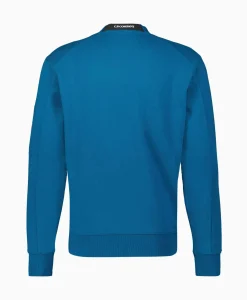 Sweater Diagonal Raised Fleece Blauw^Cp Company