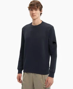 Sweater Diagonal Raised Fleece Donker Blauw^Cp Company Clearance