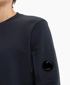 Sweater Diagonal Raised Fleece Donker Blauw^Cp Company Clearance