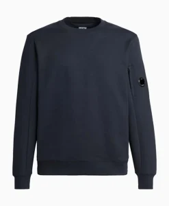 Sweater Diagonal Raised Fleece Donker Blauw^Cp Company Clearance