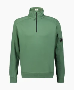 Sweater Light Fleece Zipped Groen^Cp Company New
