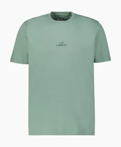 T-Shirt Jersey Graphic Licht Groen^Cp Company New