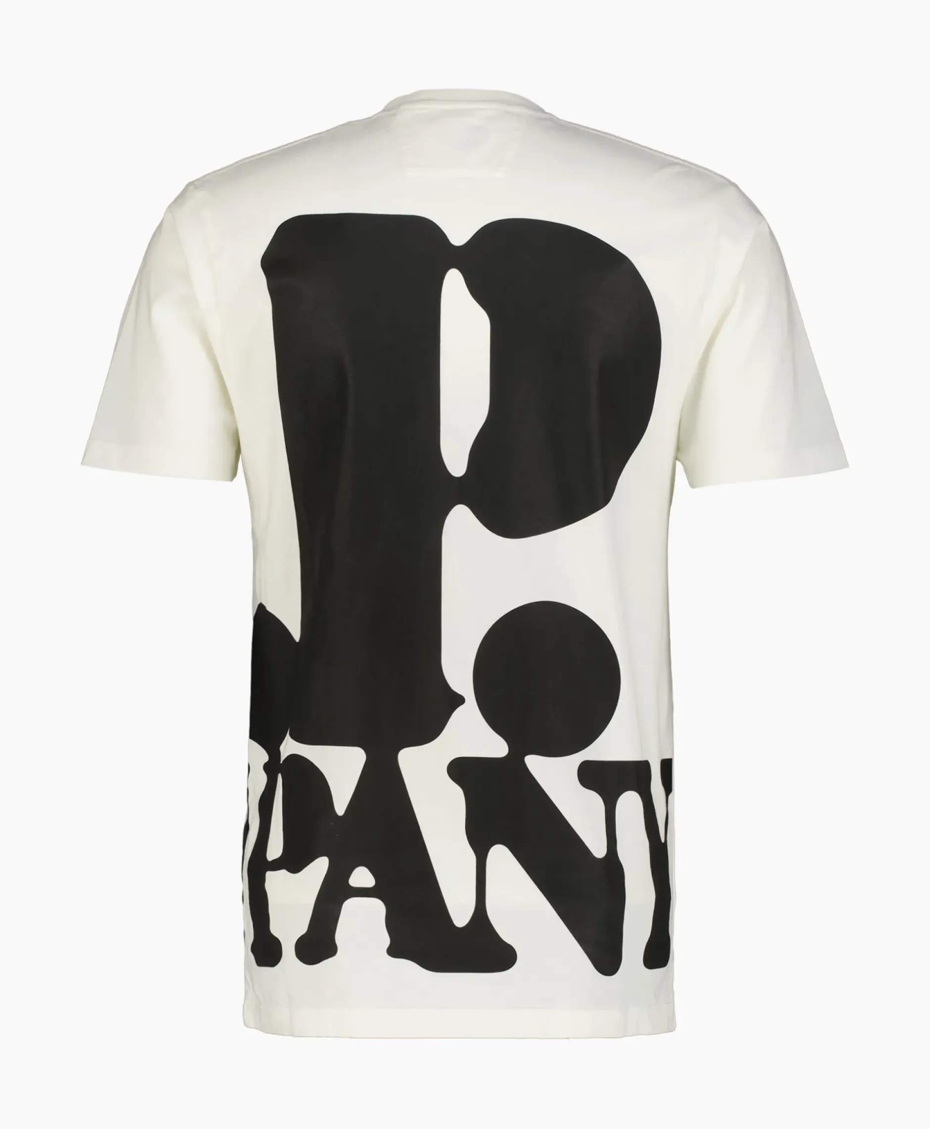 T-Shirt Korte Mouw Jersey Relaxed Logo Wit^Cp Company New