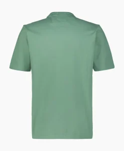T-Shirt Mercerized Jersey Twisted Logo Licht Groen^Cp Company Sale
