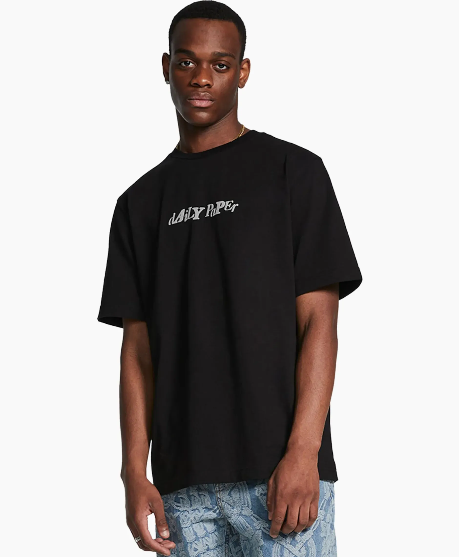 T-Shirt Korte Mouw Unified Zwart^Daily Paper Sale