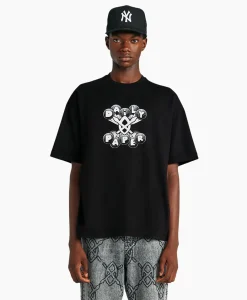 T-Shirt Korte Mouw Omar Zwart^Daily Paper Discount