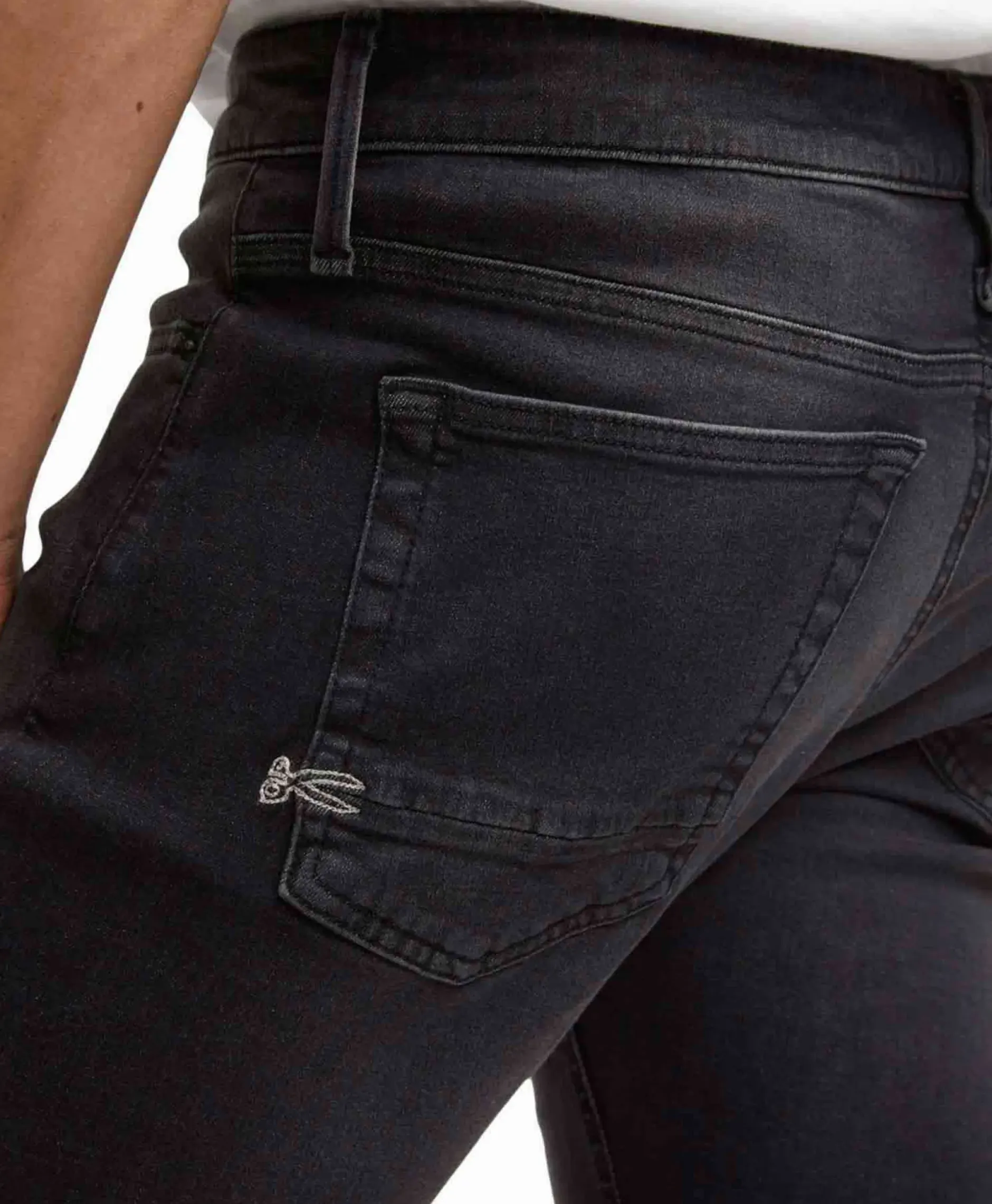 Jeans Bolt Wlbfm+ Zwart^Denham Hot