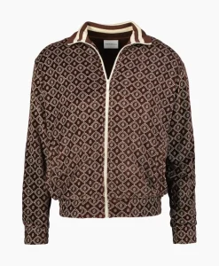 Jack La Veste Survet' Velours Monogramme Bruin^Drole De Monsieur Hot