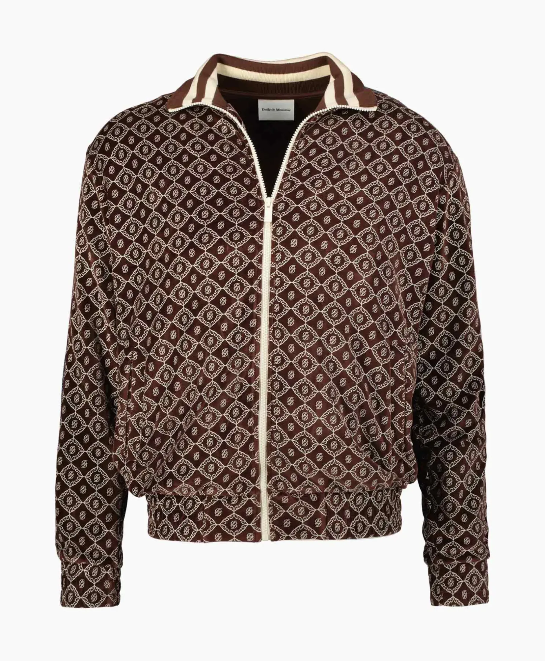 Jack La Veste Survet' Velours Monogramme Bruin^Drole De Monsieur Hot