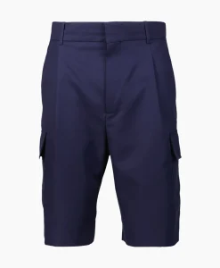 Korte Broek Le Short Cargo Laine Donker Blauw^Drole De Monsieur Discount