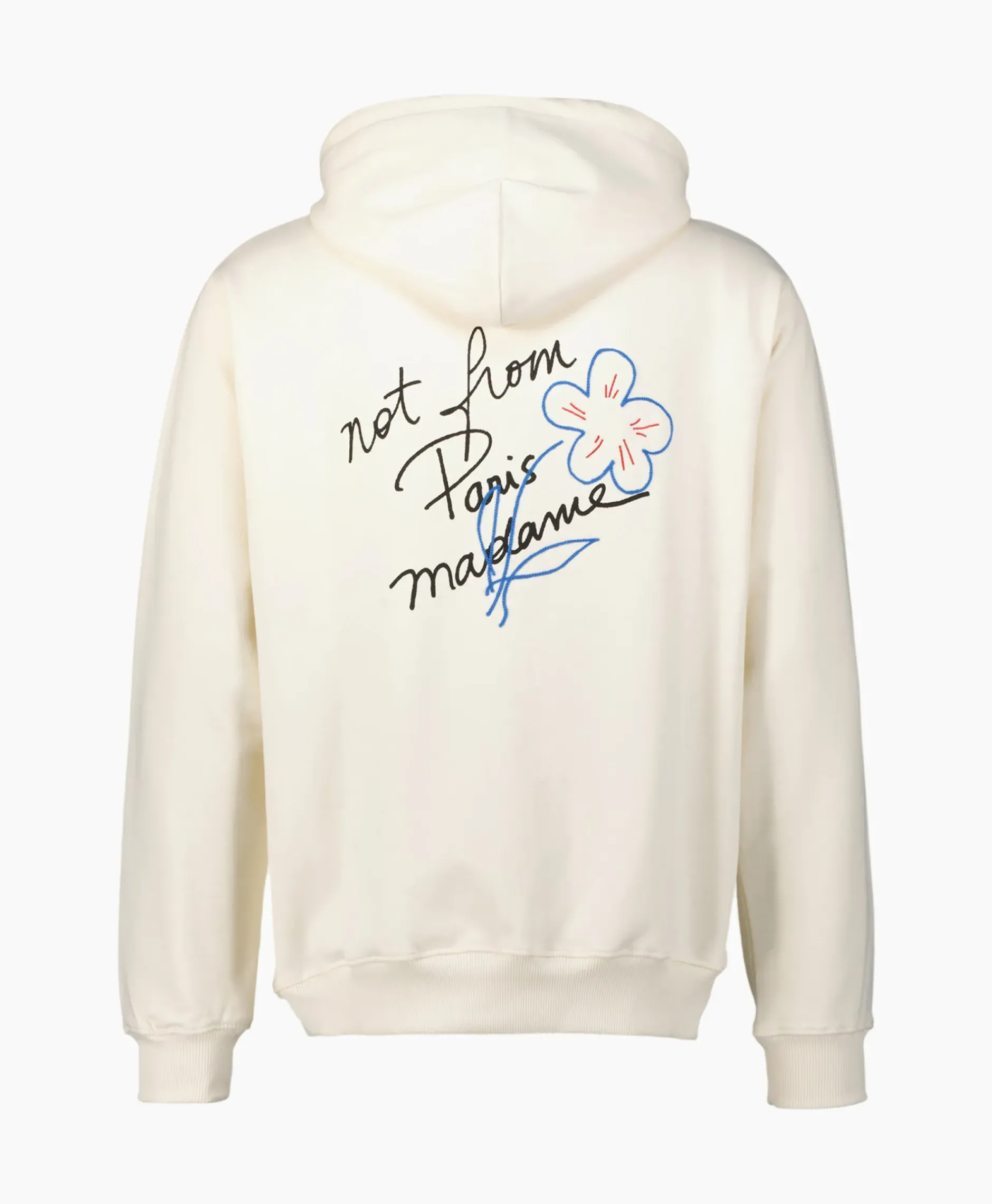 Le Hoodie Slogan Esquisse Ecru^Drole De Monsieur Clearance