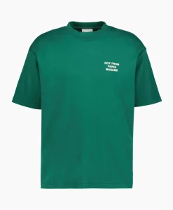 Le T-Shirt Slogan Donker Groen^Drole De Monsieur New