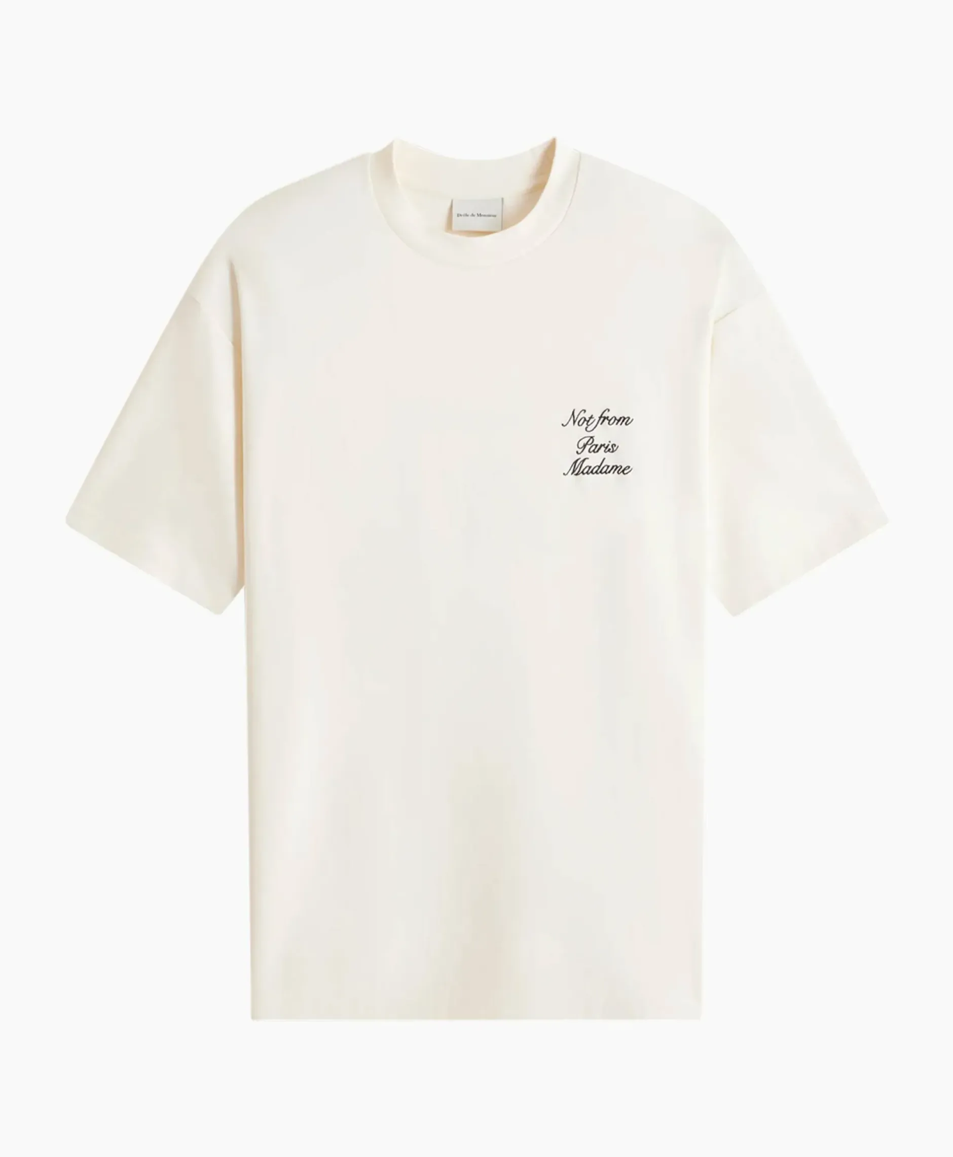 Le T-Shirt Sloga Cursive Off White^Drole De Monsieur Clearance