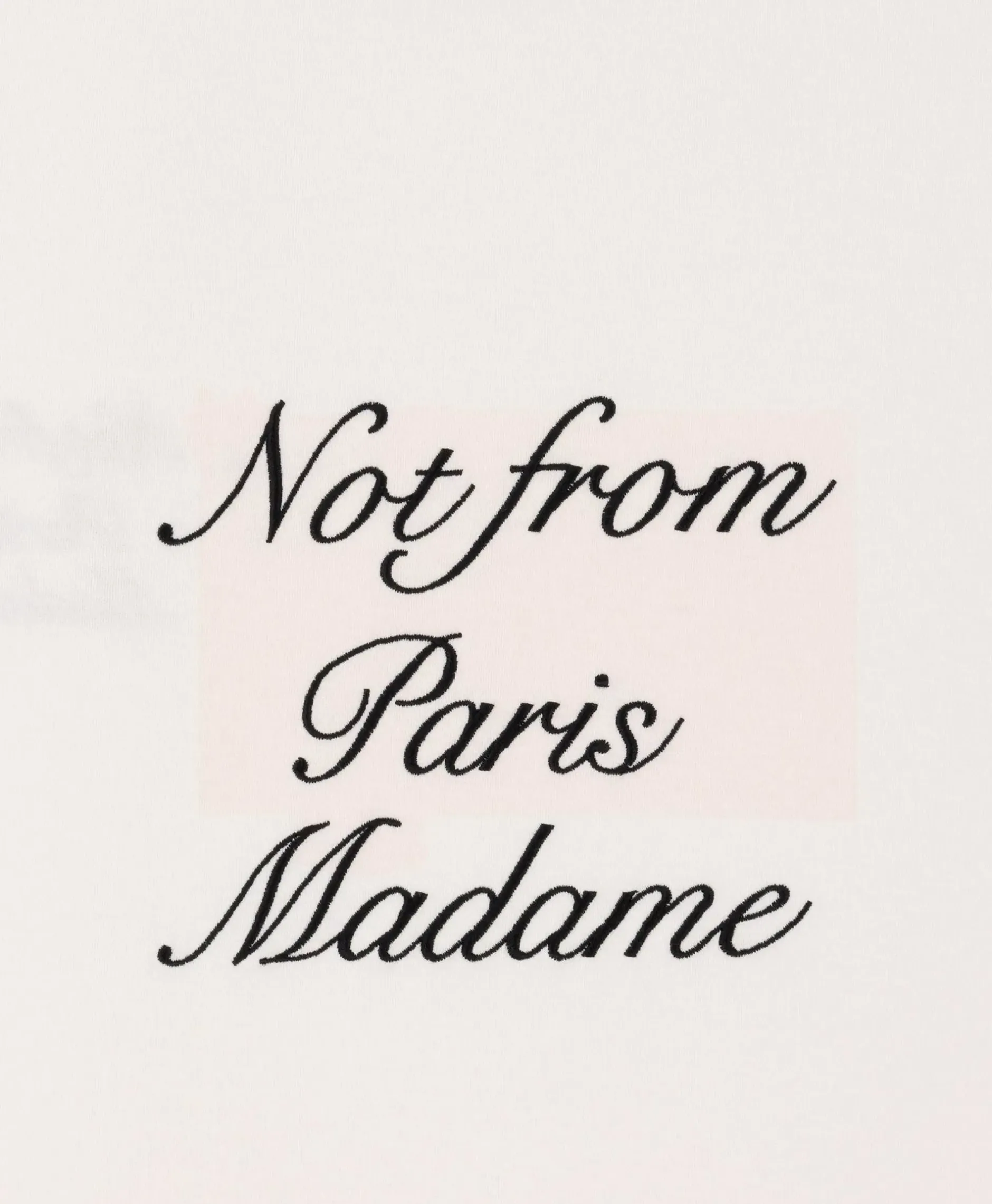 Le T-Shirt Sloga Cursive Off White^Drole De Monsieur Clearance