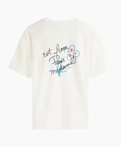 Le T-Shirt Slogan Esquisse Ecru^Drole De Monsieur Best