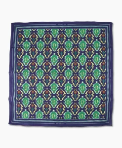 Sjaal La Foulard Ornements Donker Blauw^Drole De Monsieur Best