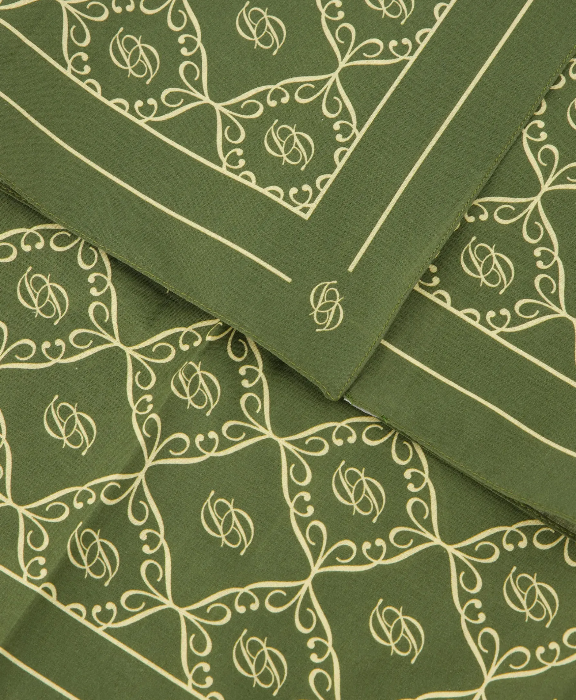 Sjaal La Foulard Monogramme Khaki^Drole De Monsieur Outlet