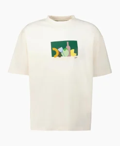 T-Shirt Korte Mouw Nature Drole Off White^Drole De Monsieur Sale