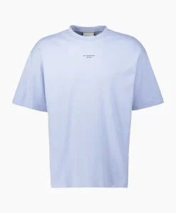 T-Shirt Korte Mouw Slogan Licht Blauw^Drole De Monsieur