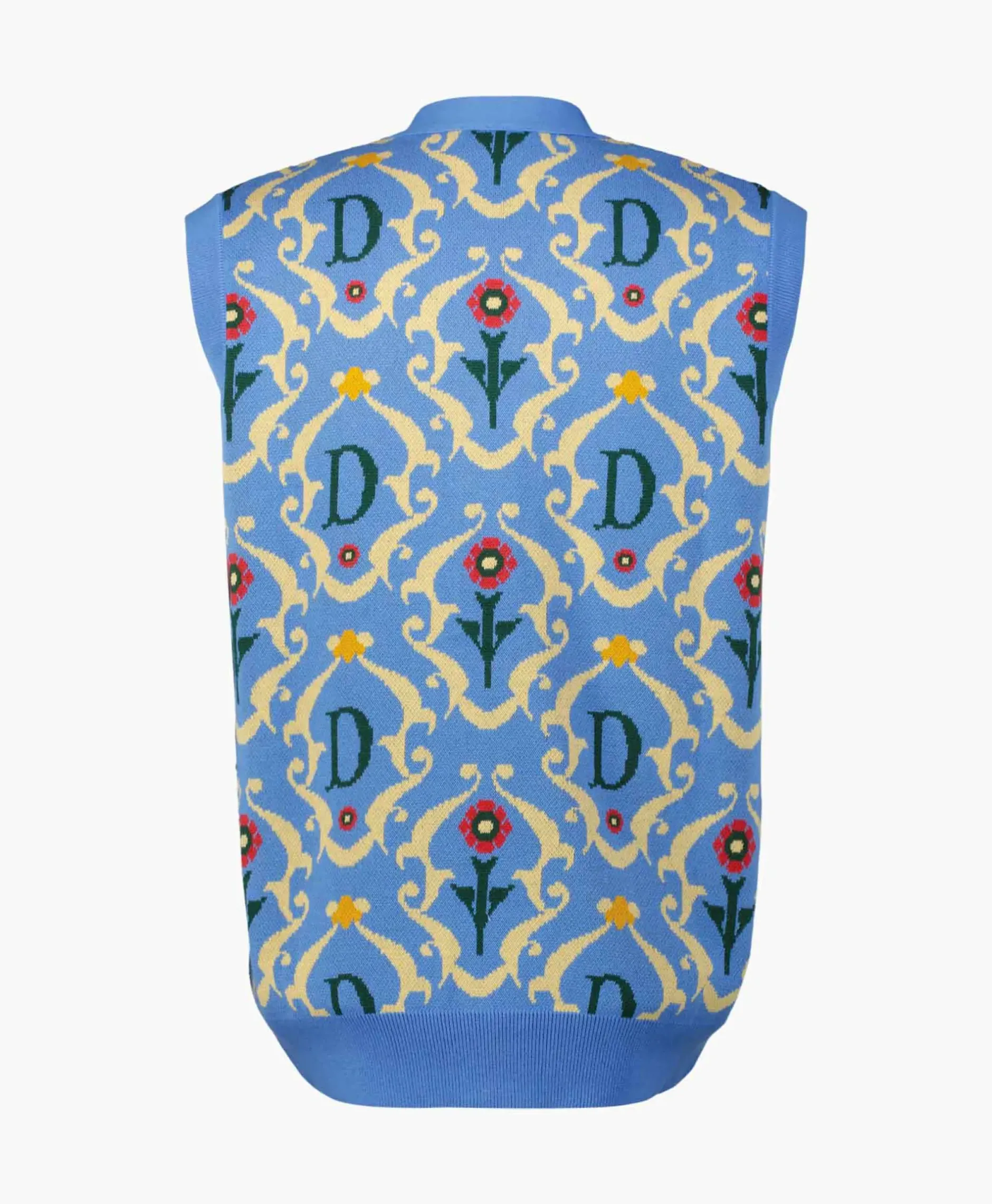 Vest La Sans Manches Ornements Blauw^Drole De Monsieur Hot