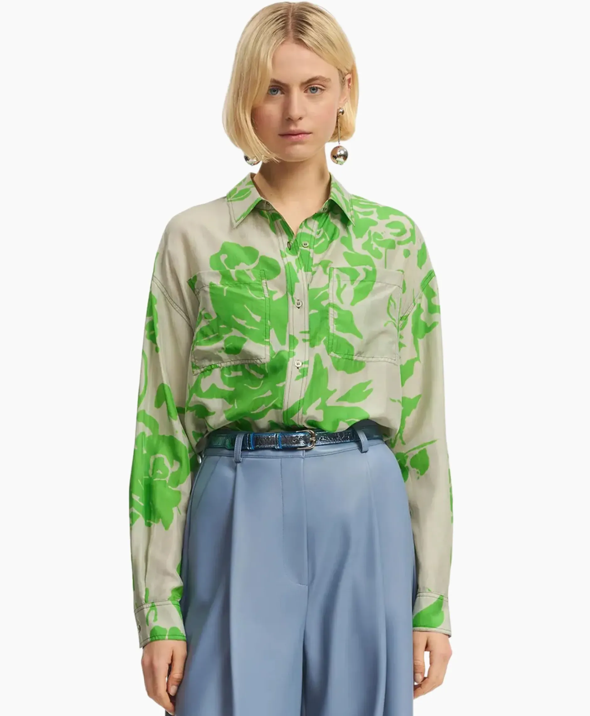 Blouse Forgetmenot Groen^Essentiel Antwerp Hot
