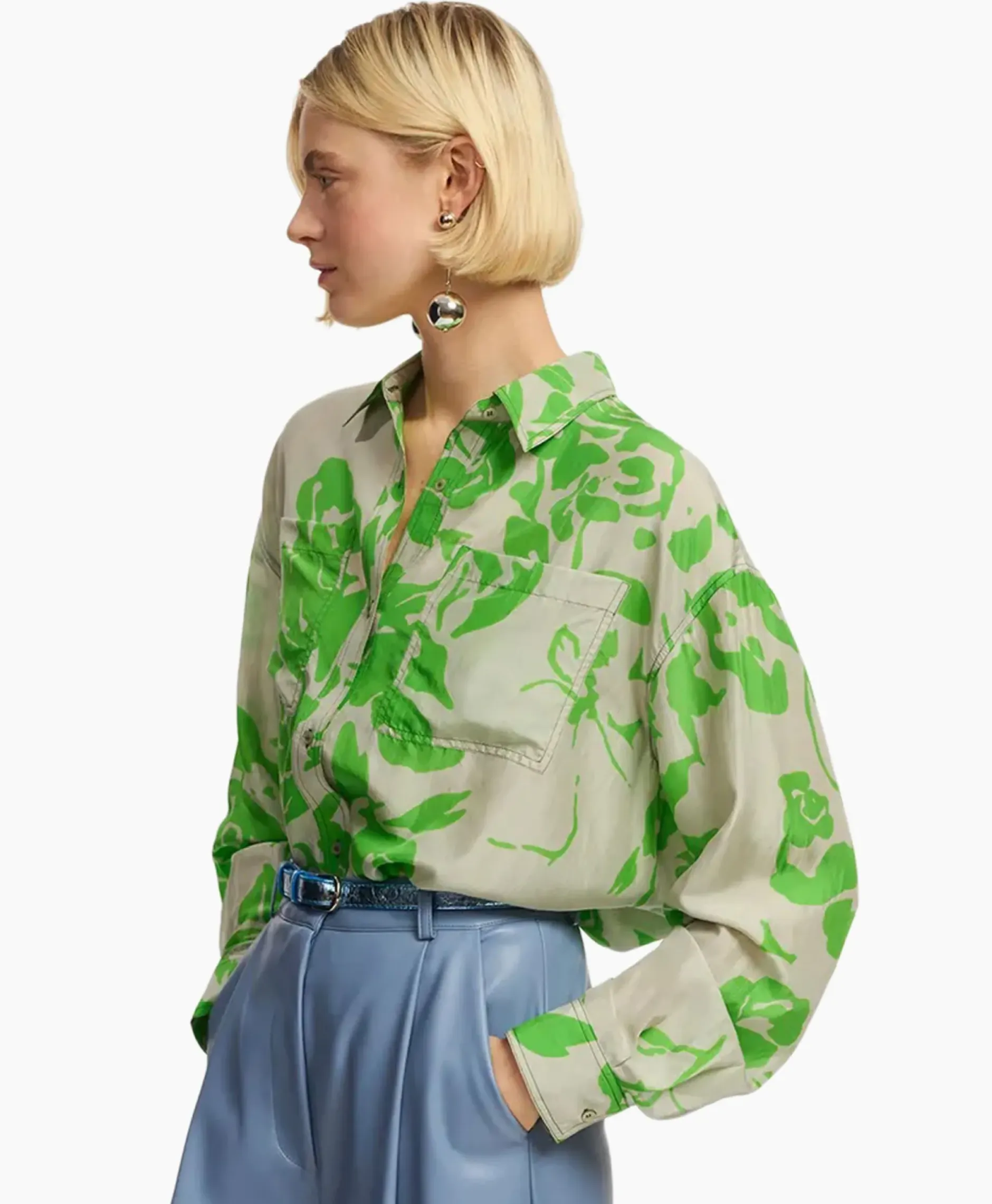 Blouse Forgetmenot Groen^Essentiel Antwerp Hot