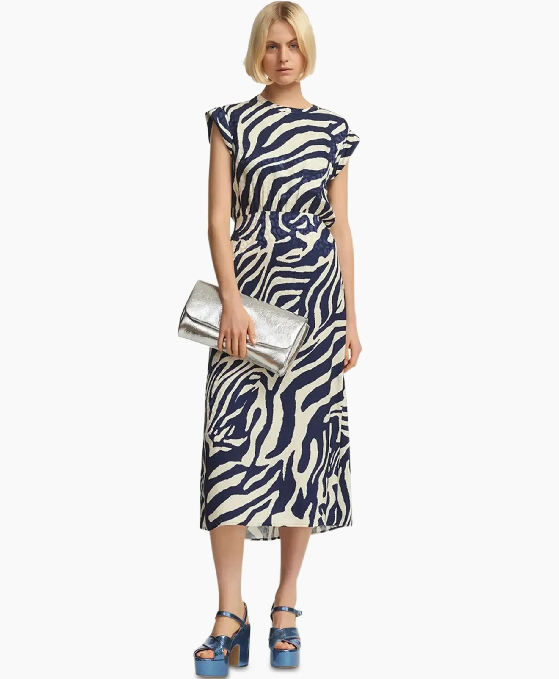 Midi Jurk Fayola Blauw^Essentiel Antwerp Hot