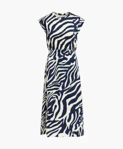 Midi Jurk Fayola Blauw^Essentiel Antwerp Hot