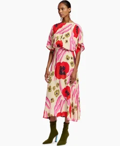 Midi Jurk Frikart Off White^Essentiel Antwerp Hot