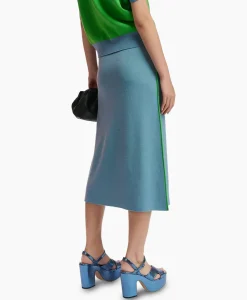 Midi Rok Folder Blauw^Essentiel Antwerp New