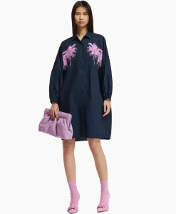 Mini Jurk Frilled Blauw^Essentiel Antwerp Outlet