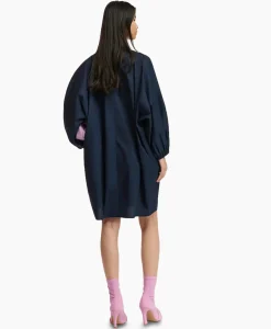 Mini Jurk Frilled Blauw^Essentiel Antwerp Outlet