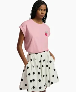 T-Shirt Korte Mouw Faustina Rood^Essentiel Antwerp New