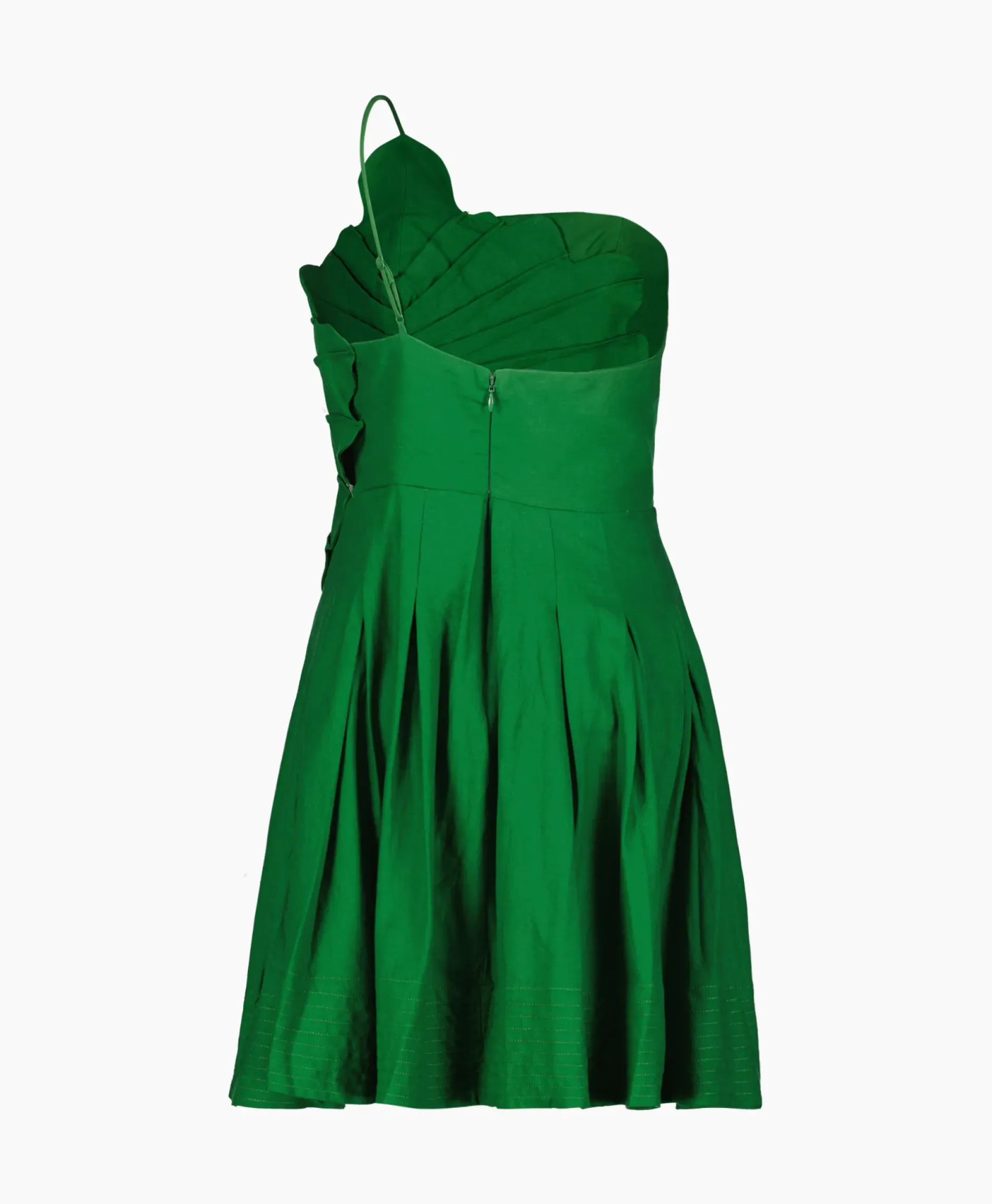 Mini Jurk Green One Shoulder Lea Groen^Farm Rio New