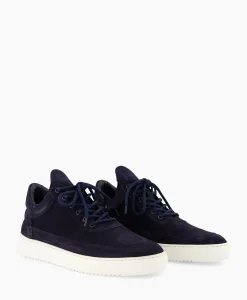 Sneaker Low Top Suede Navy Donker Blauw^Filling Pieces Outlet