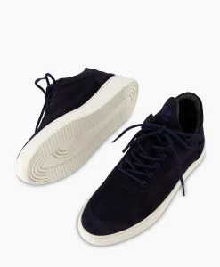Sneaker Low Top Suede Navy Donker Blauw^Filling Pieces Outlet