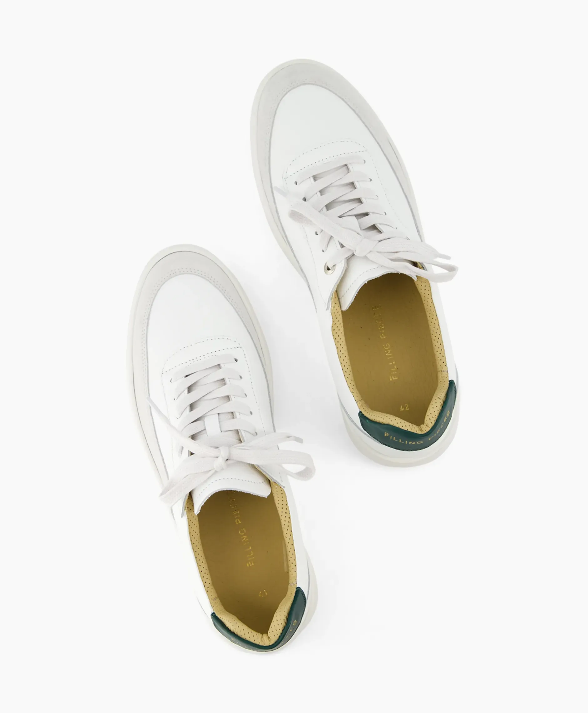 Sneaker Mondo Squash White Wit^Filling Pieces