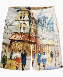 Flaneur Korte Broek Short Somewhere In Europe Wit Dessin^Flâneur New