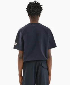 Flaneur T-Shirt Korte Mouw Atelier Sleeve Amblem Donker Blauw^Flâneur Online