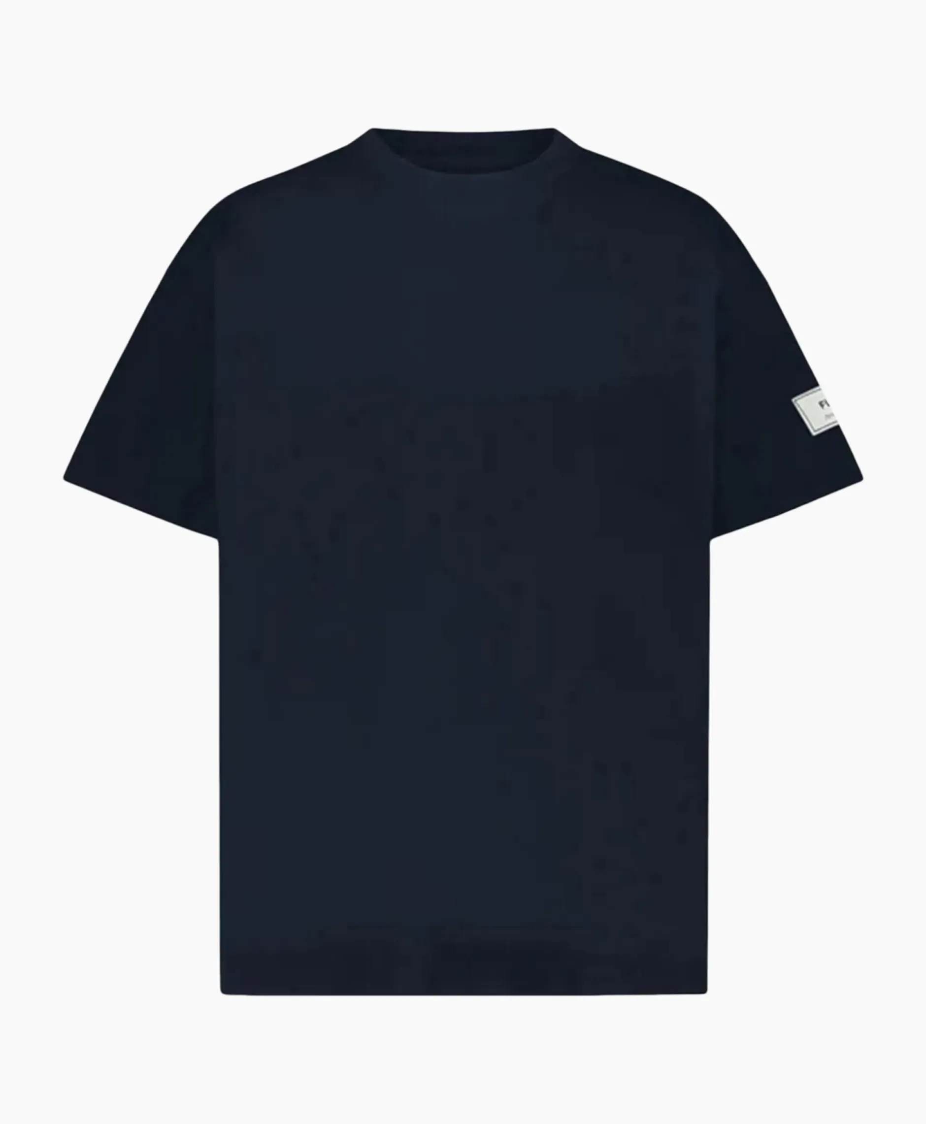 Flaneur T-Shirt Korte Mouw Atelier Sleeve Amblem Donker Blauw^Flâneur Online