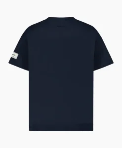 Flaneur T-Shirt Korte Mouw Atelier Sleeve Amblem Donker Blauw^Flâneur Online