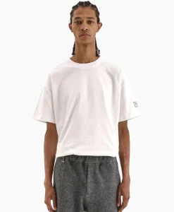 Flaneur T-Shirt Korte Mouw Atelier Sleeve Emblem Wit^Flâneur Best