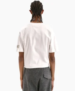 Flaneur T-Shirt Korte Mouw Atelier Sleeve Emblem Wit^Flâneur Best