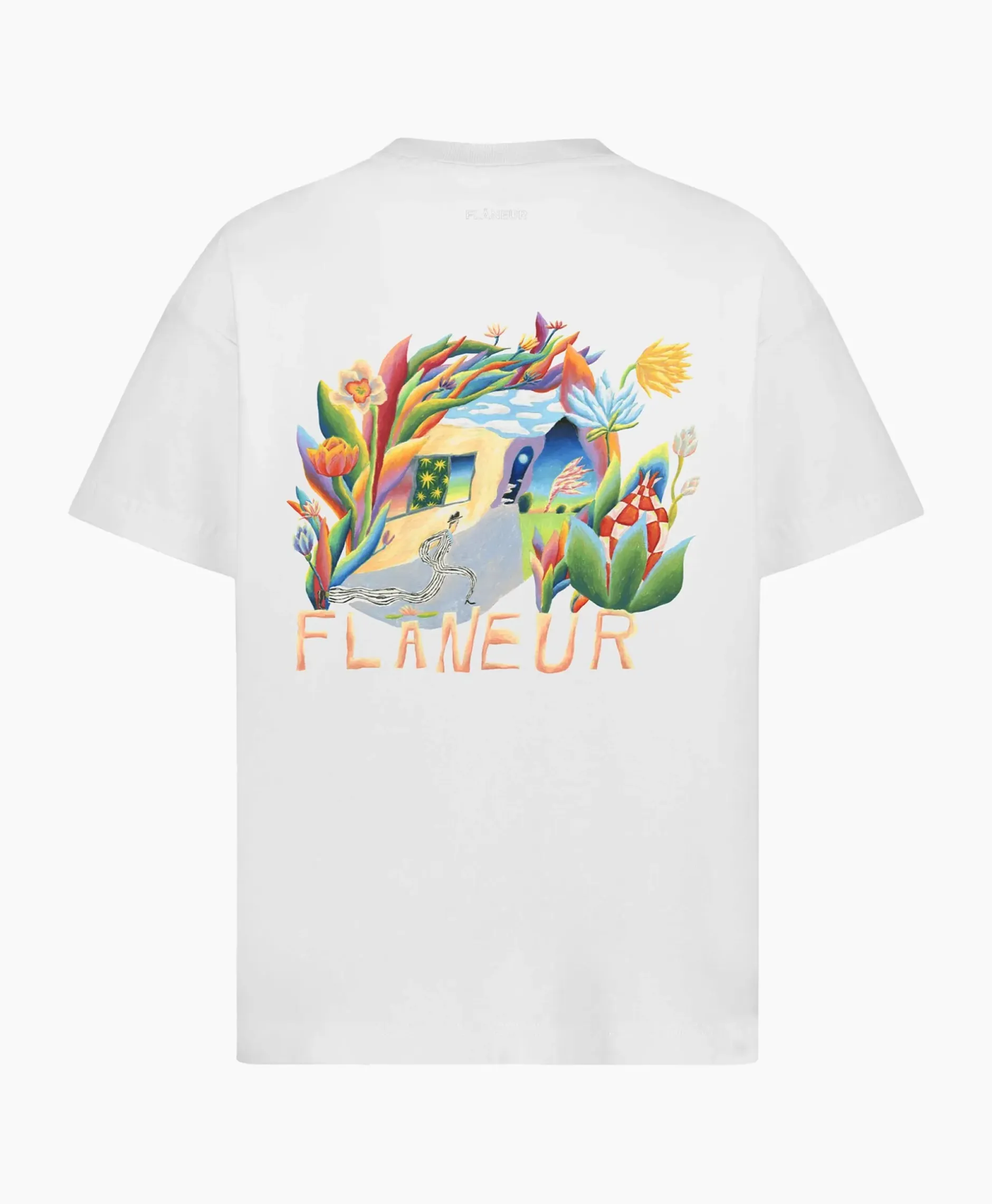 Flaneur T-Shirt Korte Mouw Passage Of Time Wit^Flâneur Sale