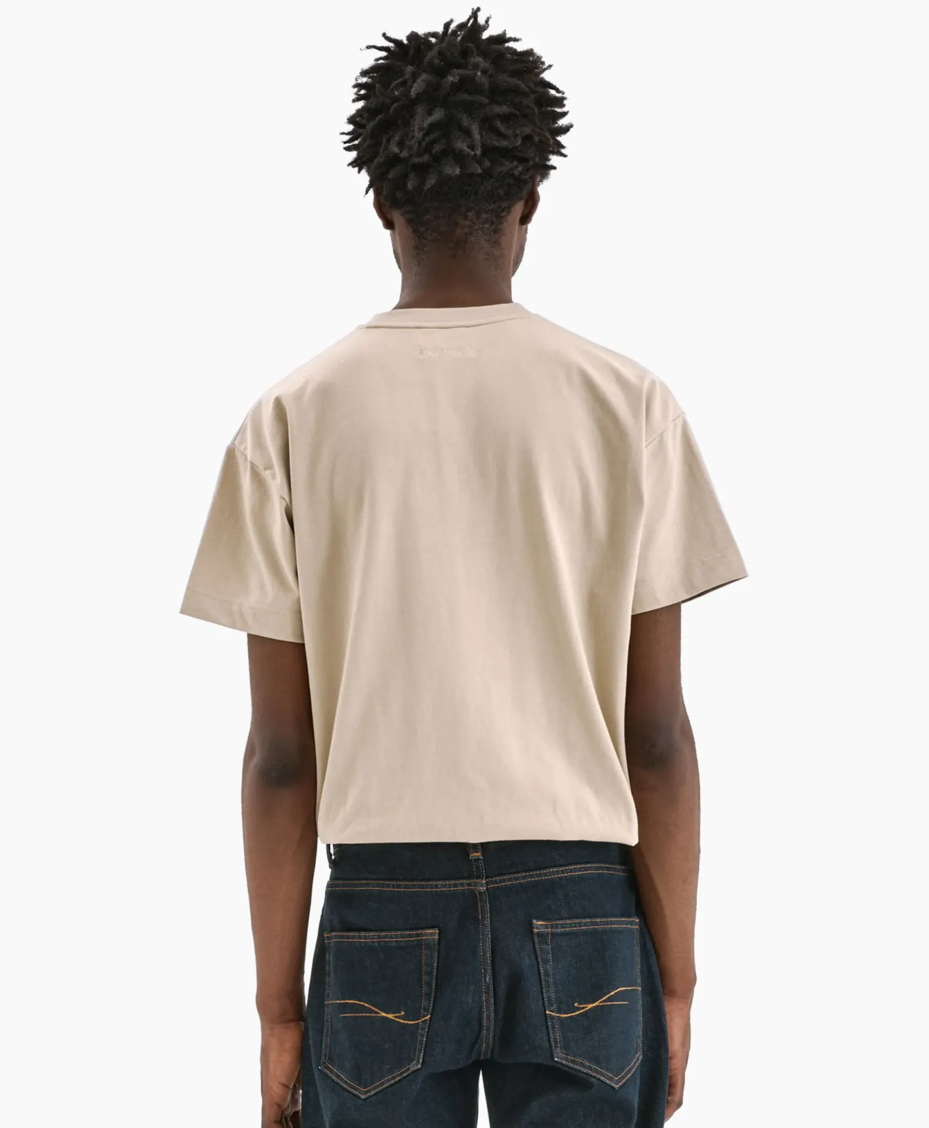 Flaneur T-Shirt Korte Mouw Signature Beige^Flâneur Hot