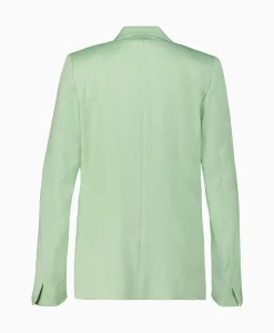 Blazer Slubbed Viscose Cotton Licht Groen^Forte_forte Hot