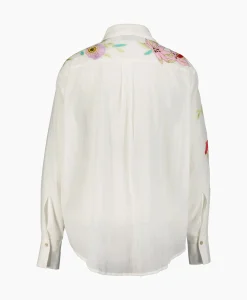 Blouse Heaven Embroidery Cotton Voile Wit^Forte_forte Discount
